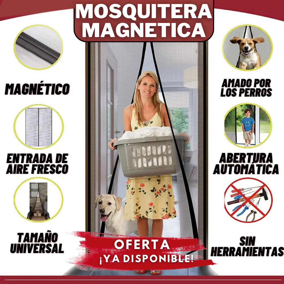 MOSQUITERA MAGNÉTICA FÁCIL INSTALACÍON