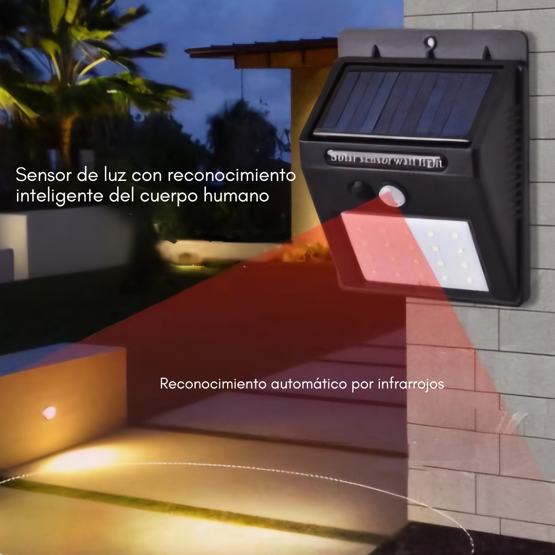 LAMPARA SOLAR CON SENSOR DE MOVIMIENTO