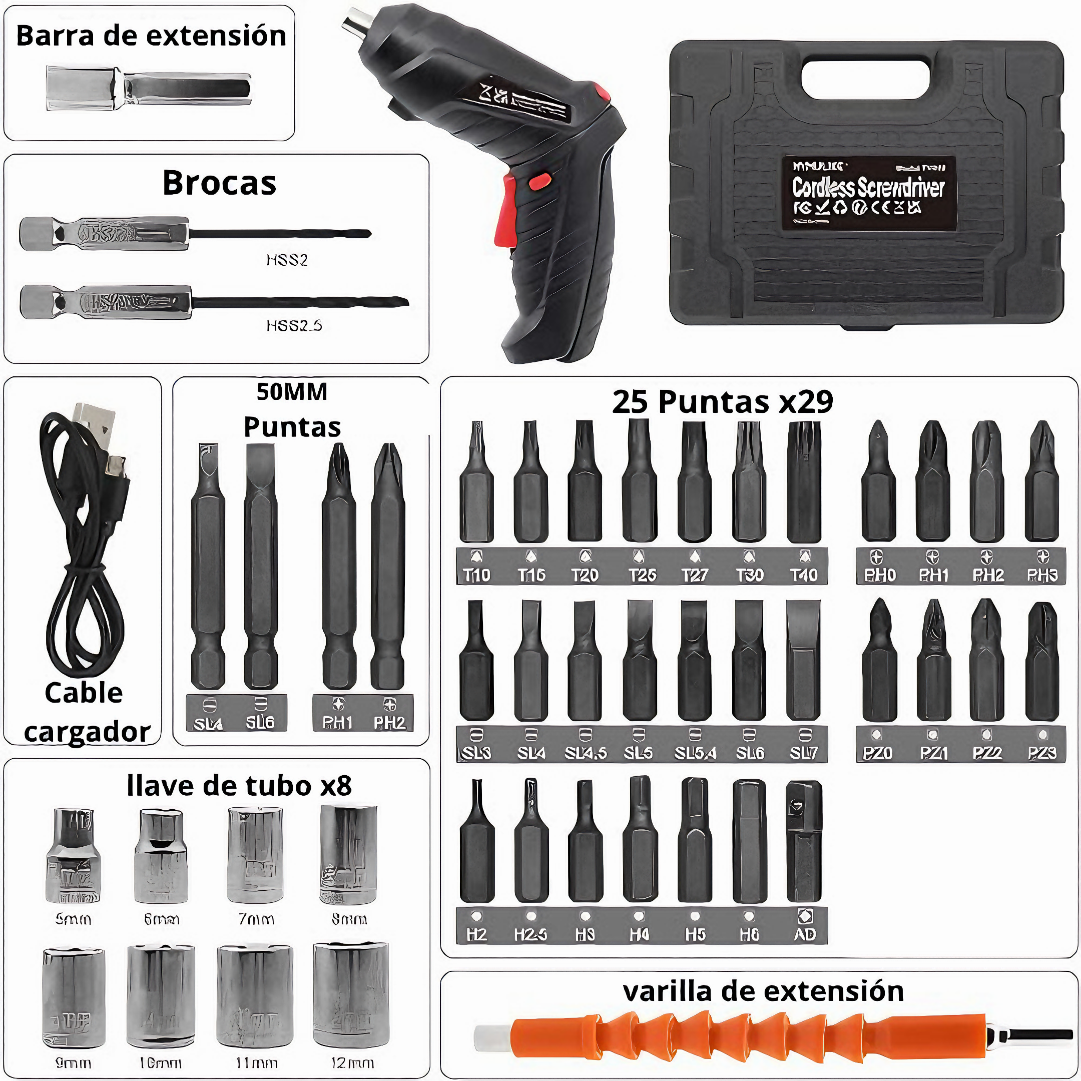 ATORNILLADOR ELÉCTRICO A BATERIA