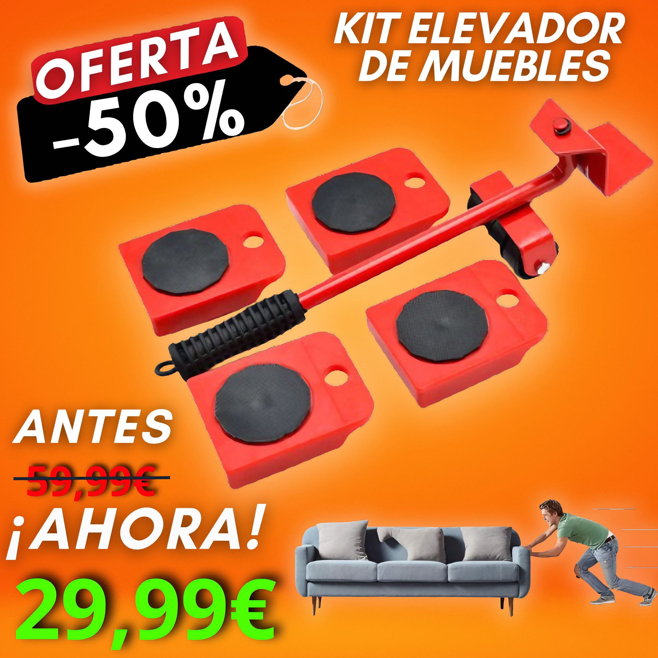 kit elevador de muebles