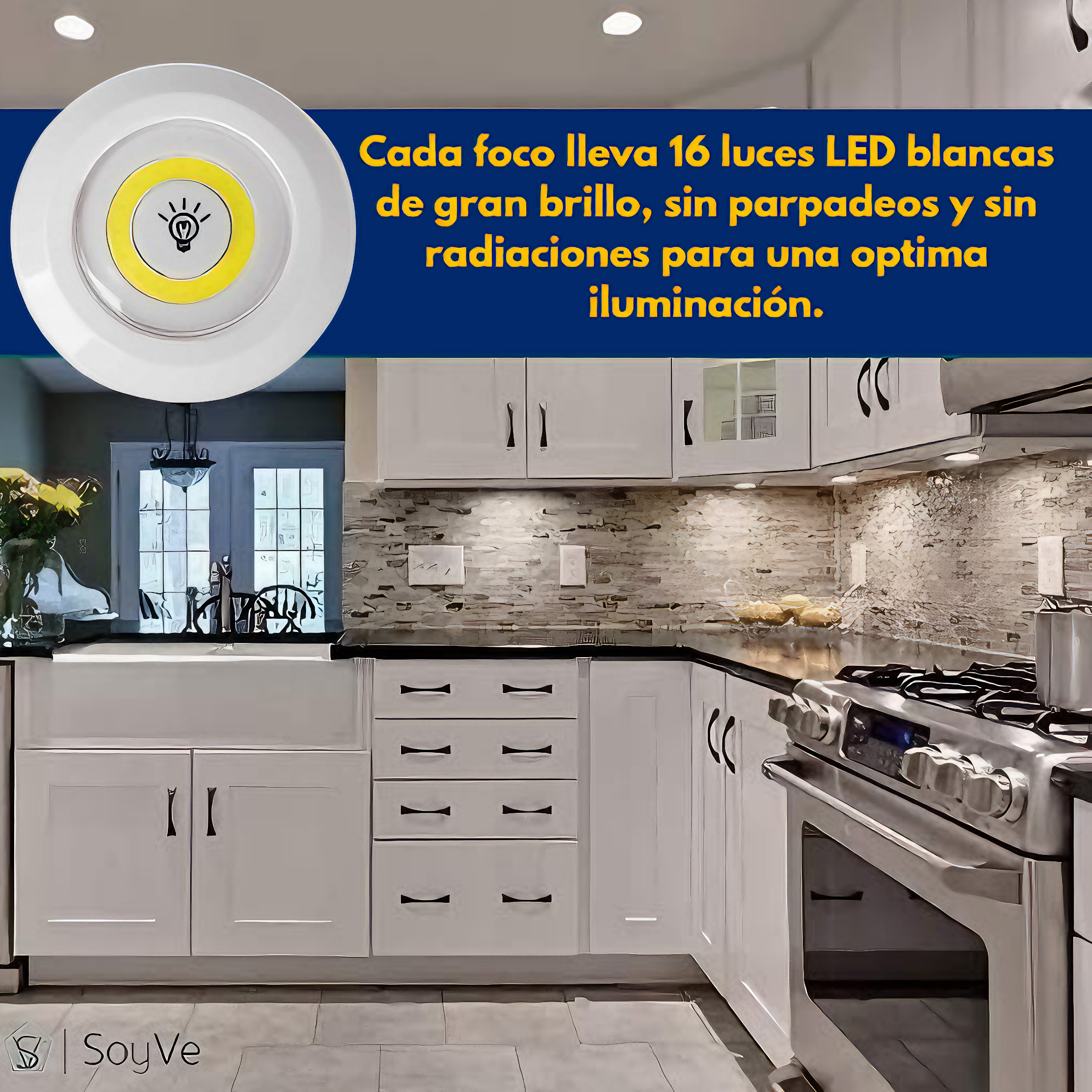 Set de 3 Luces LED + Mando a distancia ¡Gratis!